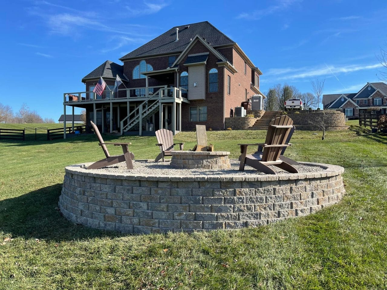 Outdoor Fireplace In Louisville KY Hardscaping Company
